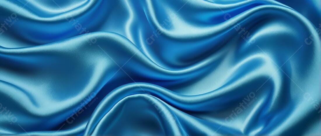Textura tecido seda azul para fundo