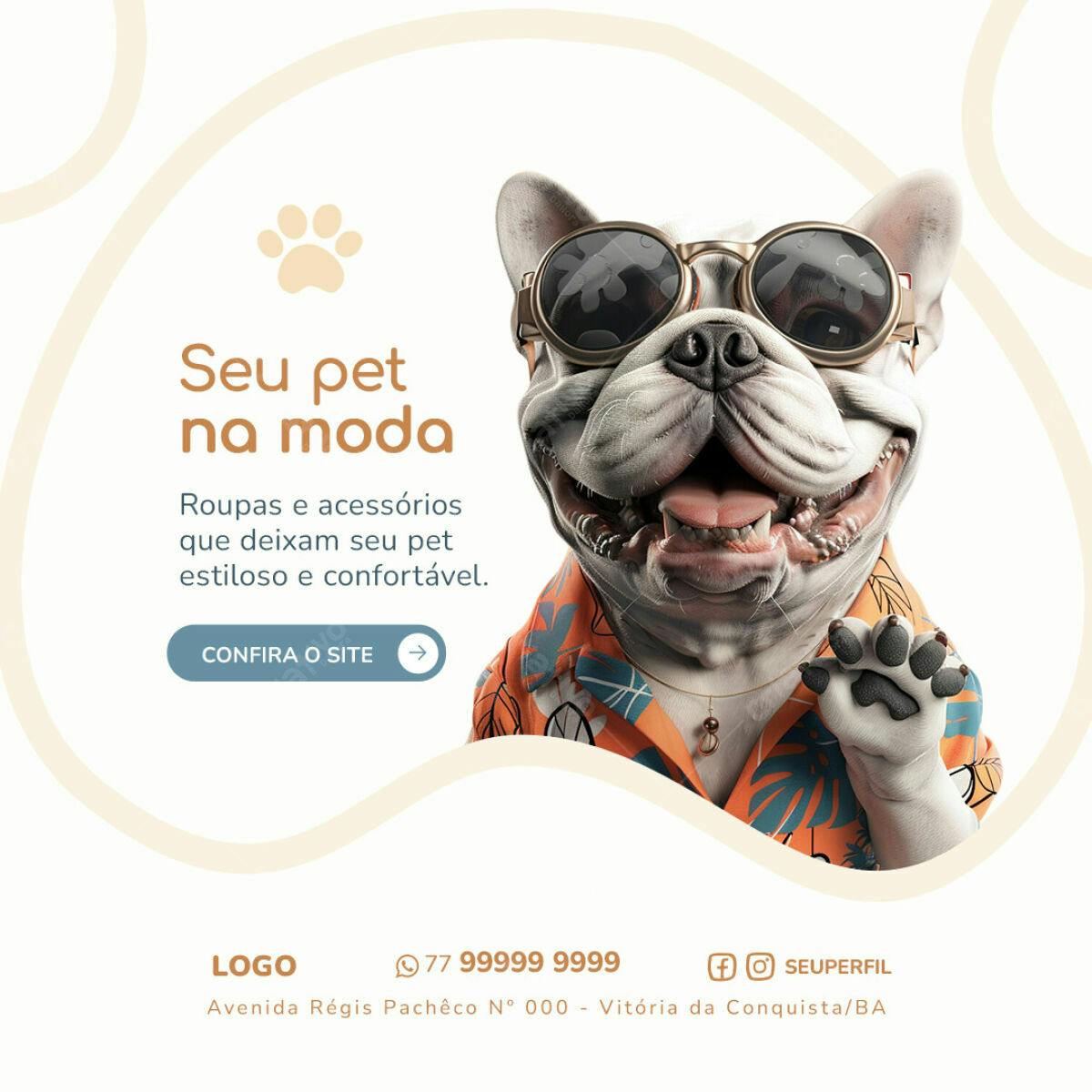 Banner Pet Fashion PSD Editável