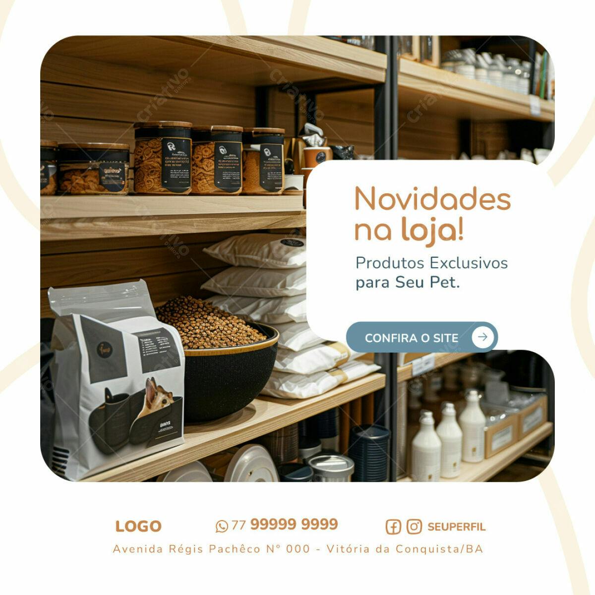 Flyer para Pet Shop PSD Editável