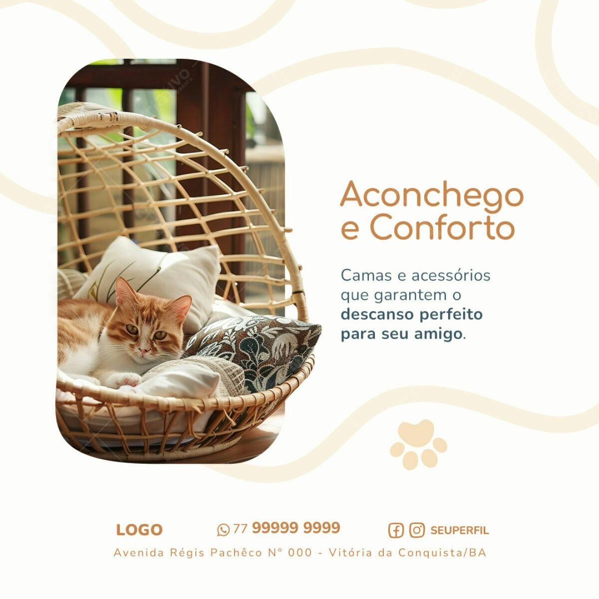 Post para Pet Shop PSD Editável