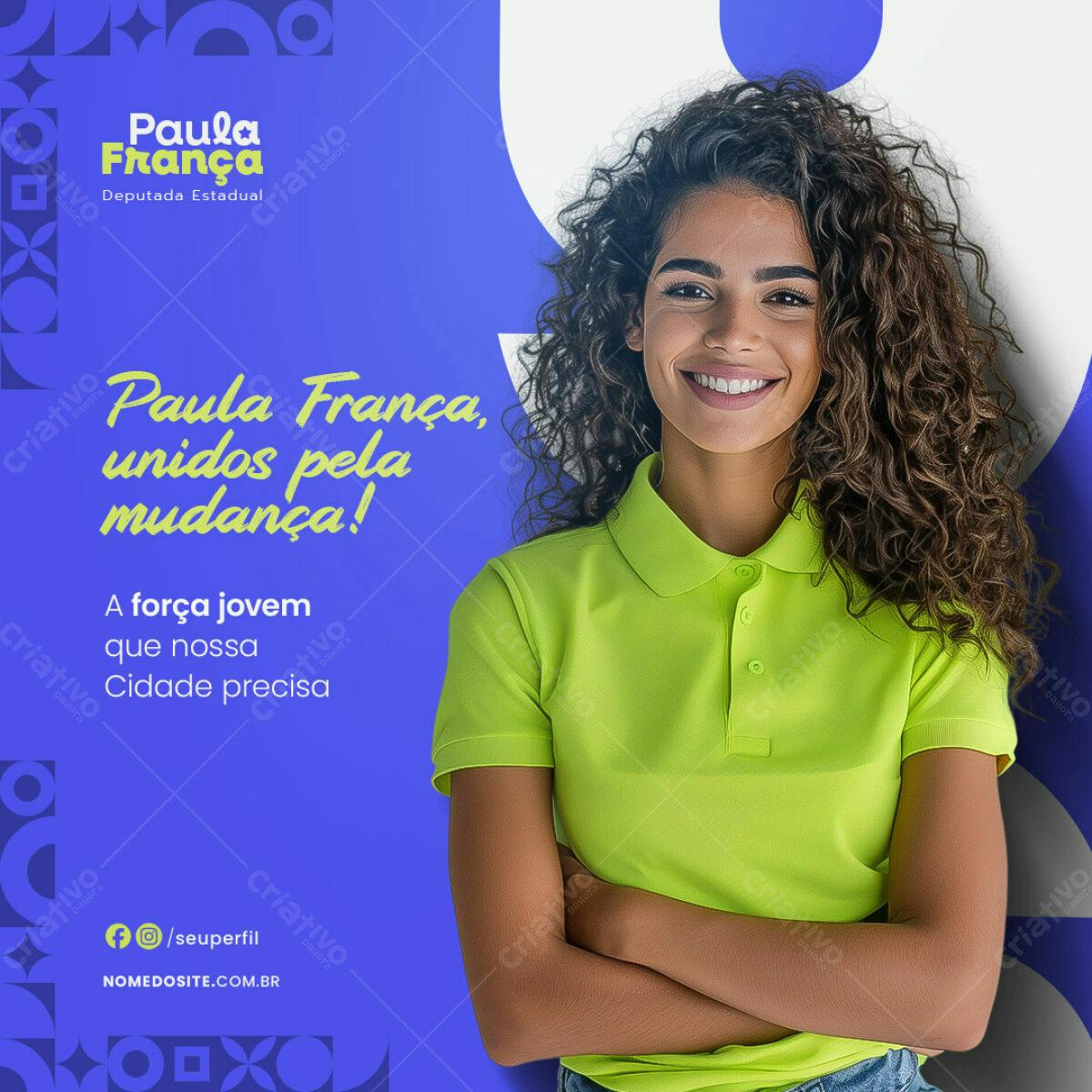 Flyer Campanha Política PSD Editável