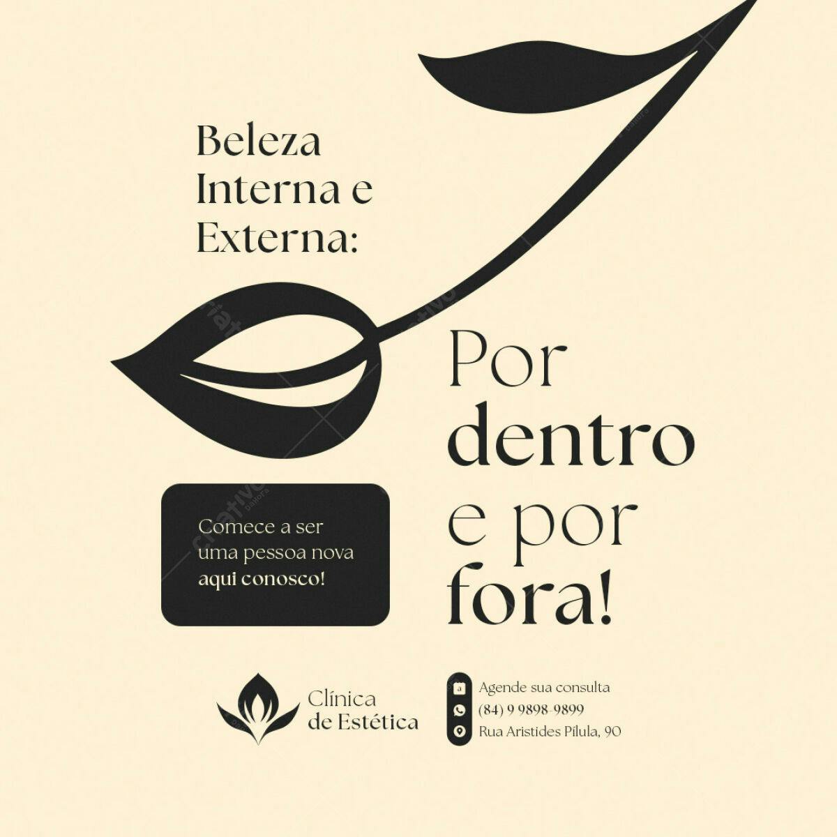 Flyer para Clínica de Estética PSD Editável