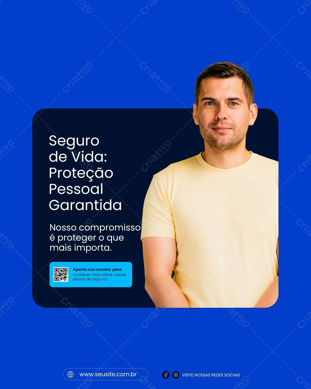 Post para Seguro de Vida PSD Editável