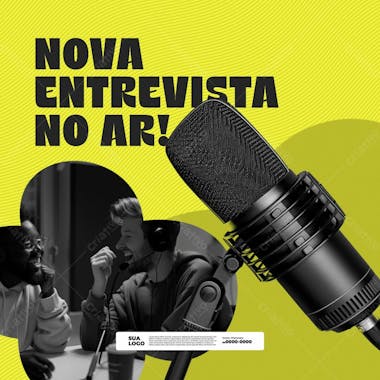 10 podcast psd edítavel