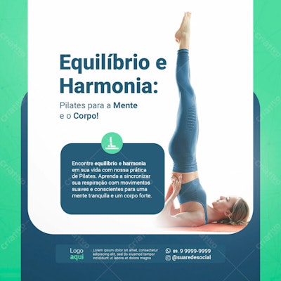 Post para Pilates PSD Editável