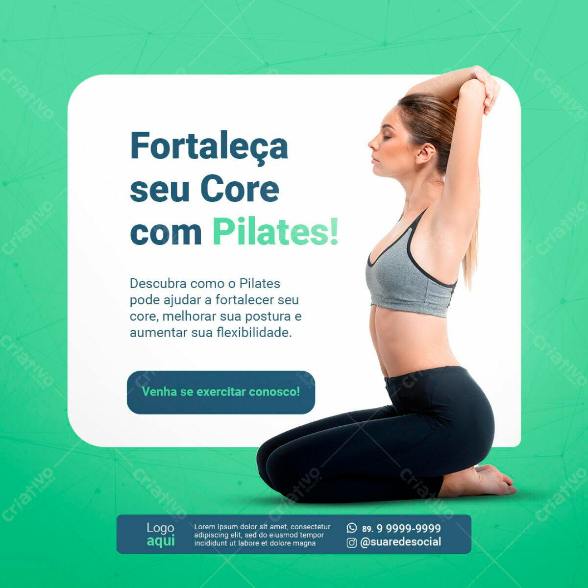 Post para Pilates PSD Editável