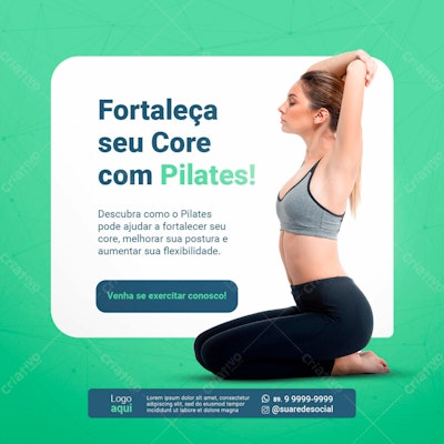 Post para Pilates PSD Editável