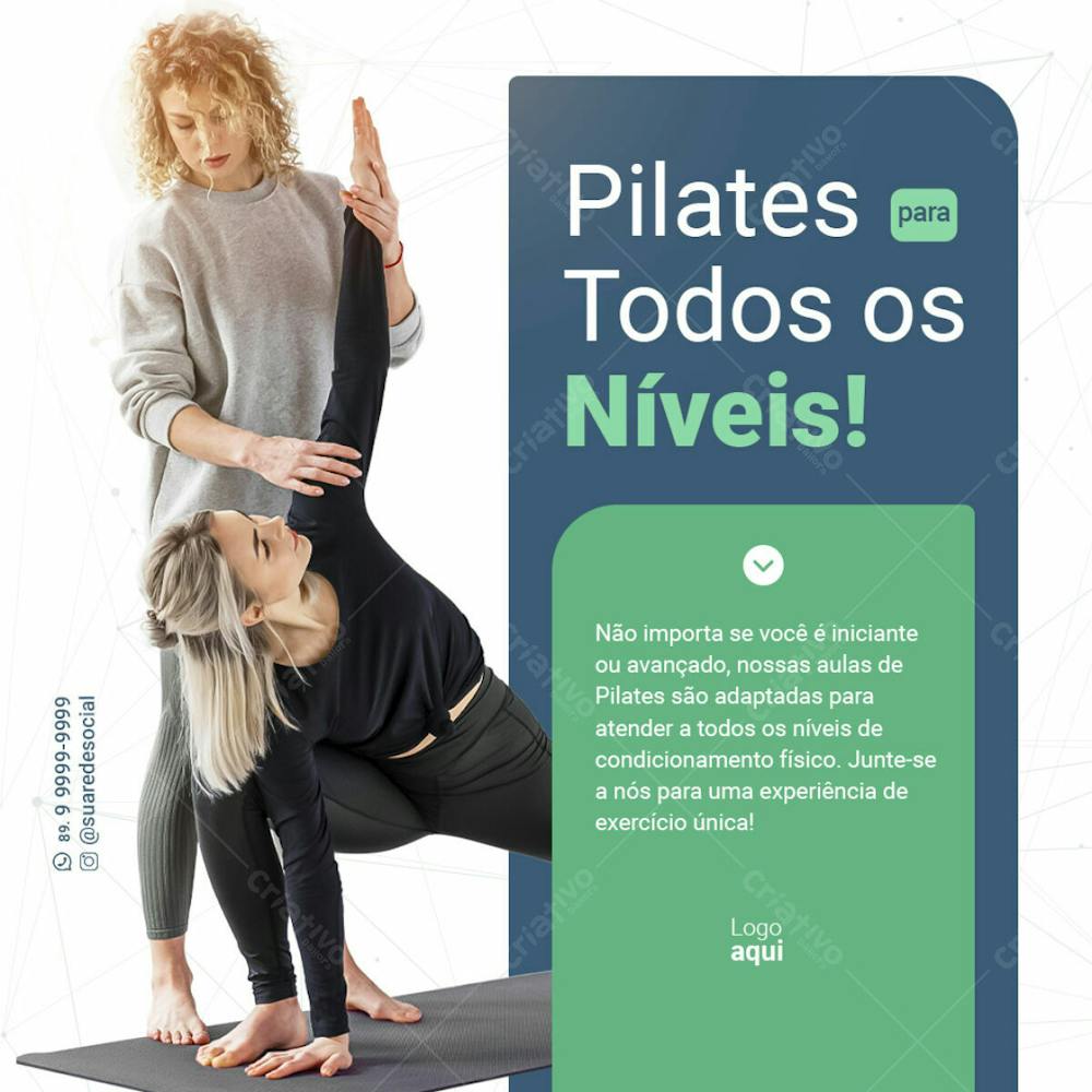 Pilates Para Todos Os Níveis!