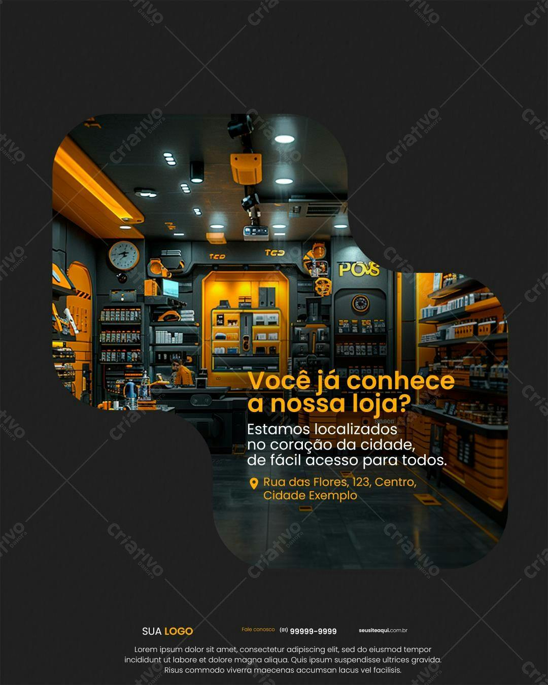 Flyer para Loja de Eletrônicos PSD Editável