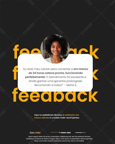 Assistência técnica feedback