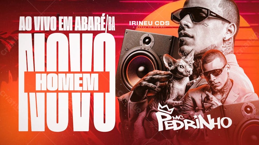 Flyer Thumb Capa Cd Banner Youtube Mc Pedrinho Psd Editável