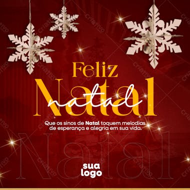 Feed feliz natal que os sinos de natal toquem