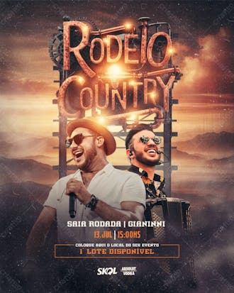Evento show rodeio country feed