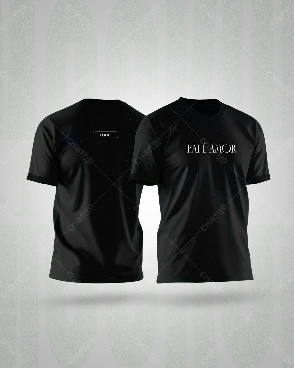 Camiseta Pai é Amor PSD Editável
