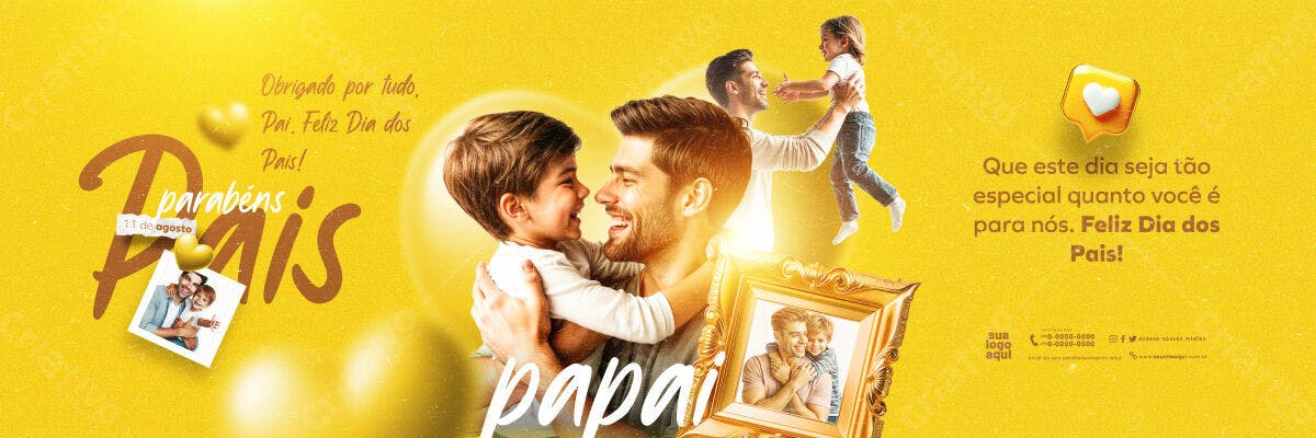 Banner Dia dos Pais PSD Editável