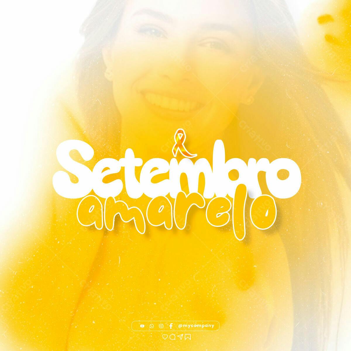 Post Setembro Amarelo PSD Editável