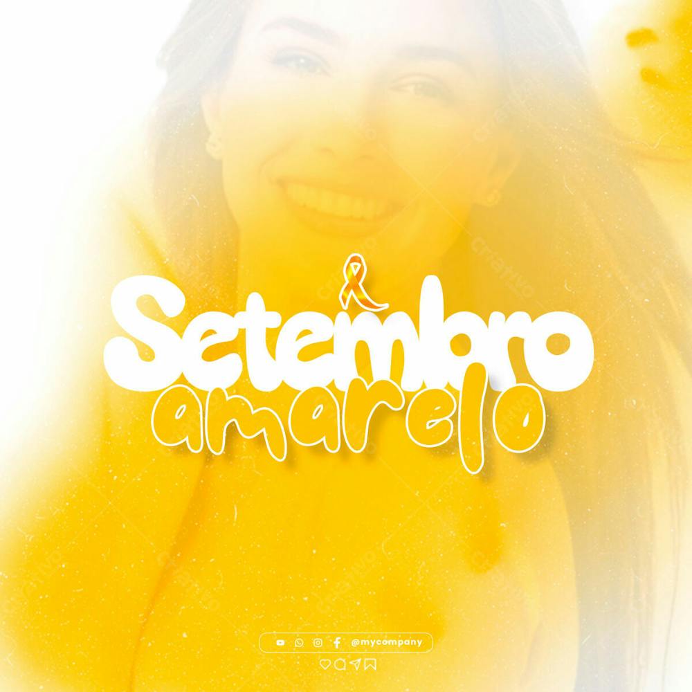 Setembro Amarelo – Mês De Prevenção Ao Suicídio Social Media Flyer Psd Editável H 0