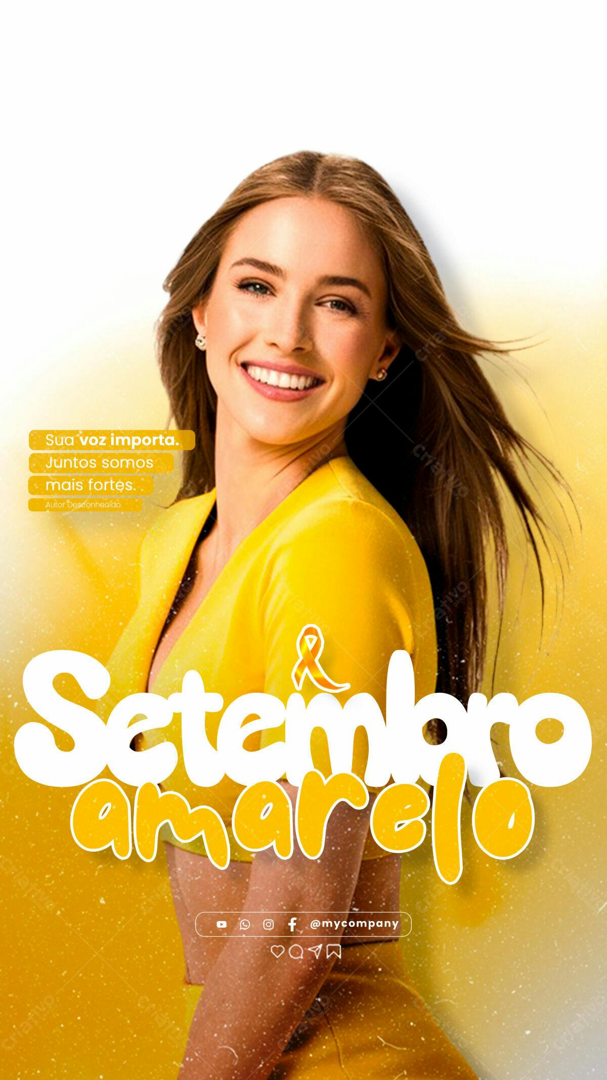 Flyer Setembro Amarelo PSD Editável