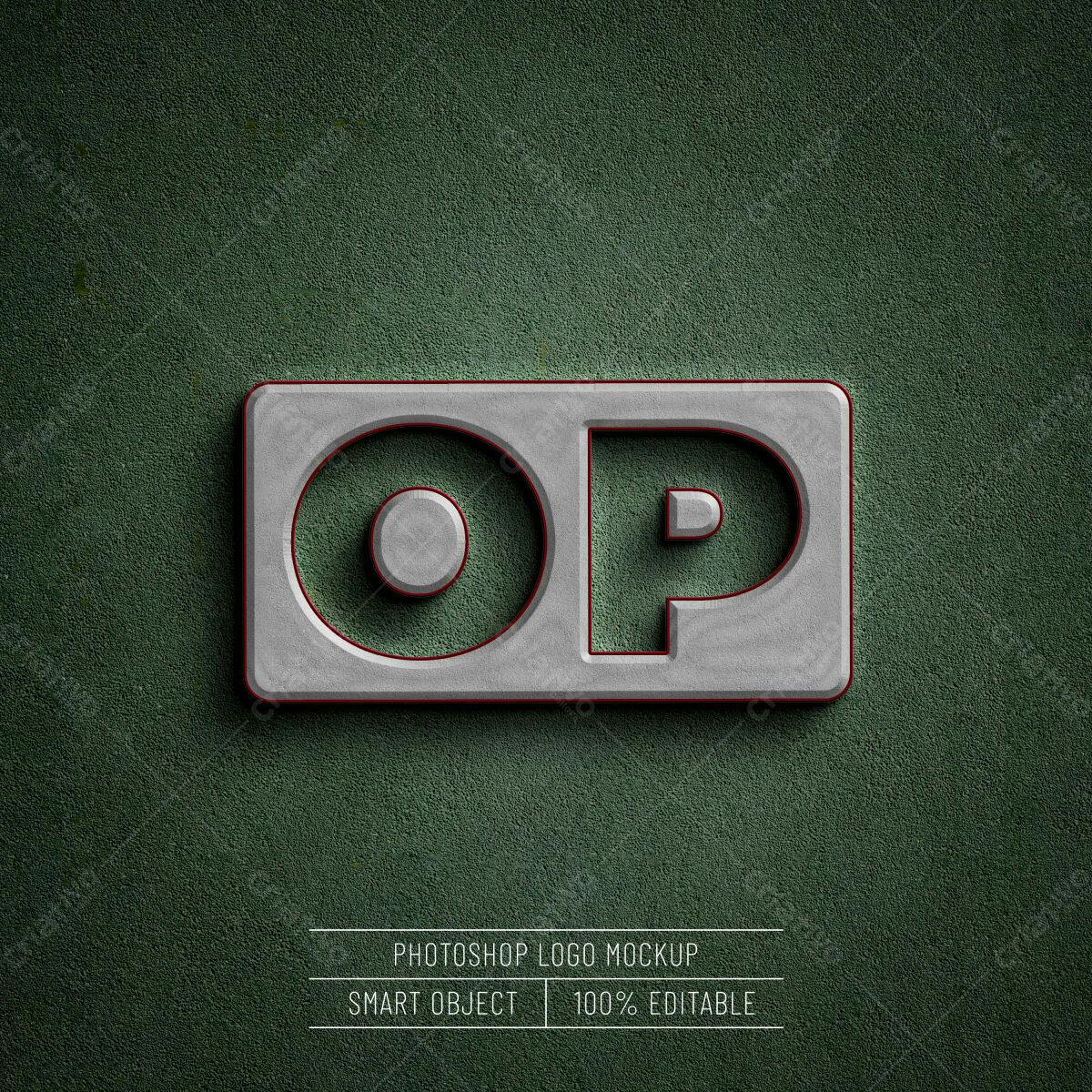 Mockup de Logotipo PSD Editável para Branding