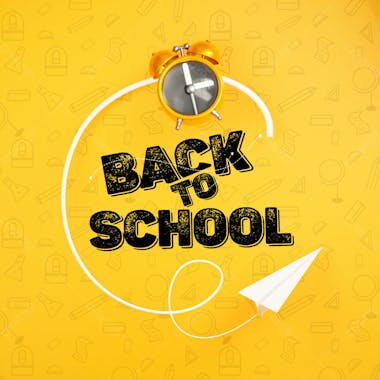 Back to school social media post design template