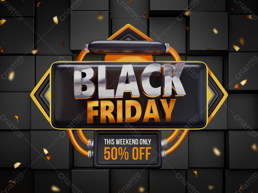 Black Friday Discount Sale Banner Design Template