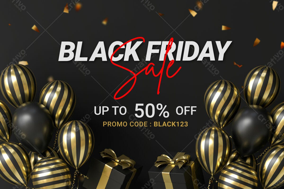 Flyer Black Friday PSD Editável
