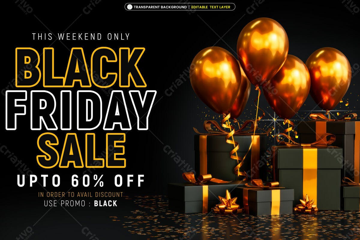 Flyer Black Friday PSD Editável