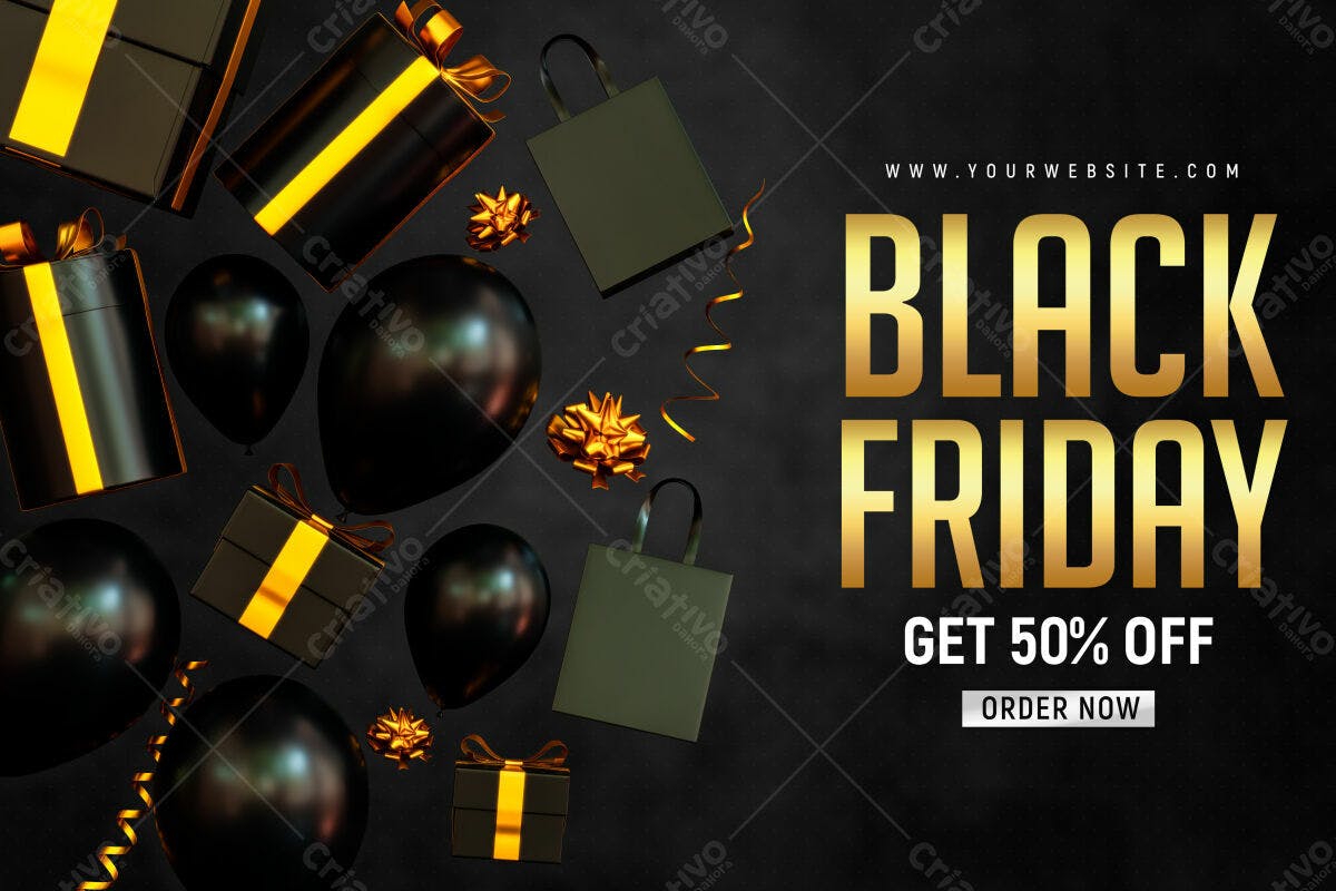 Flyer Black Friday PSD Editável