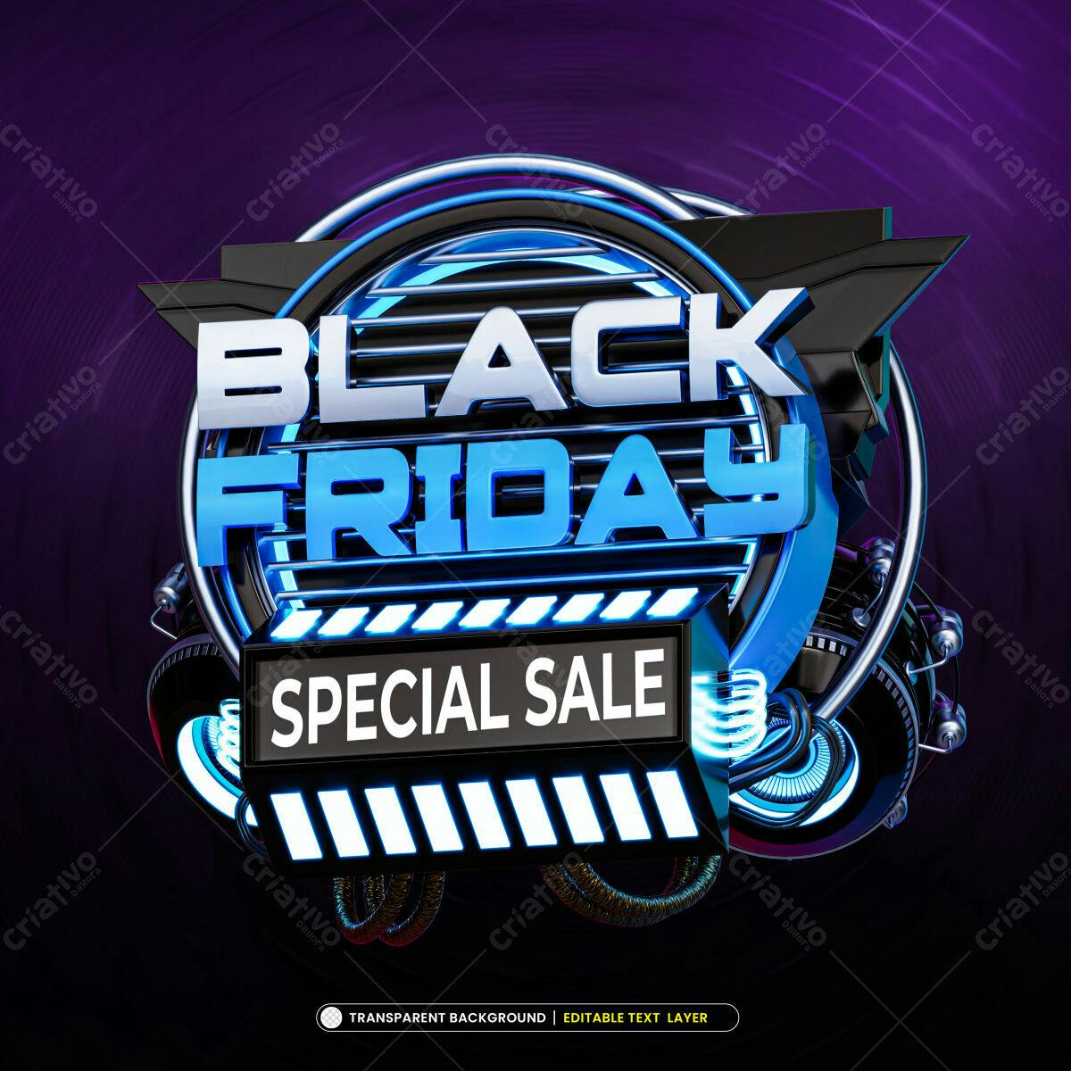Banner Black Friday PSD Editável
