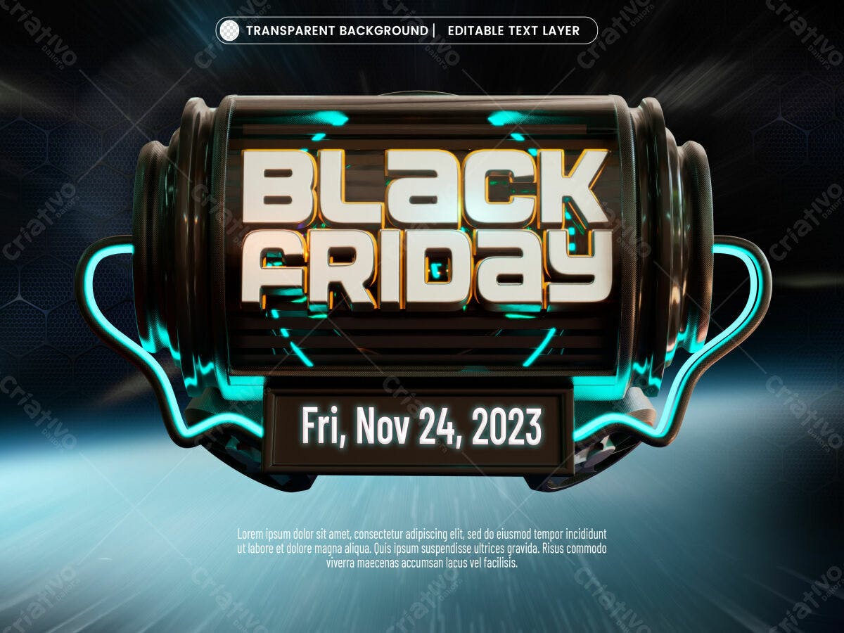 Banner Black Friday PSD Editável