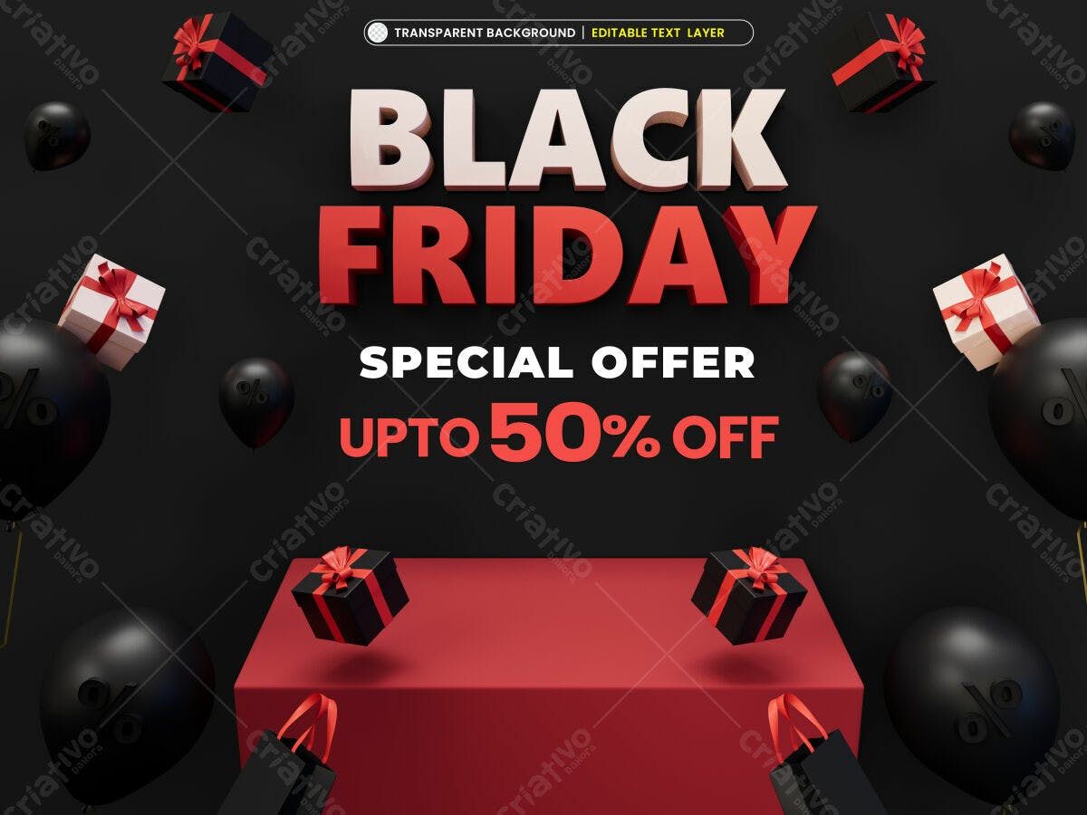 Banner Black Friday PSD Editável