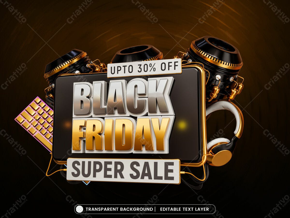 Banner Black Friday PSD Editável