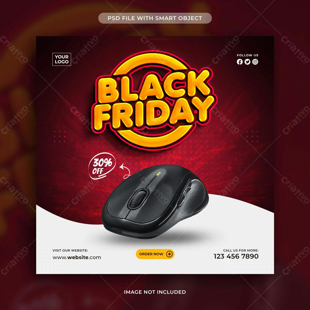 Banner Black Friday PSD Editável