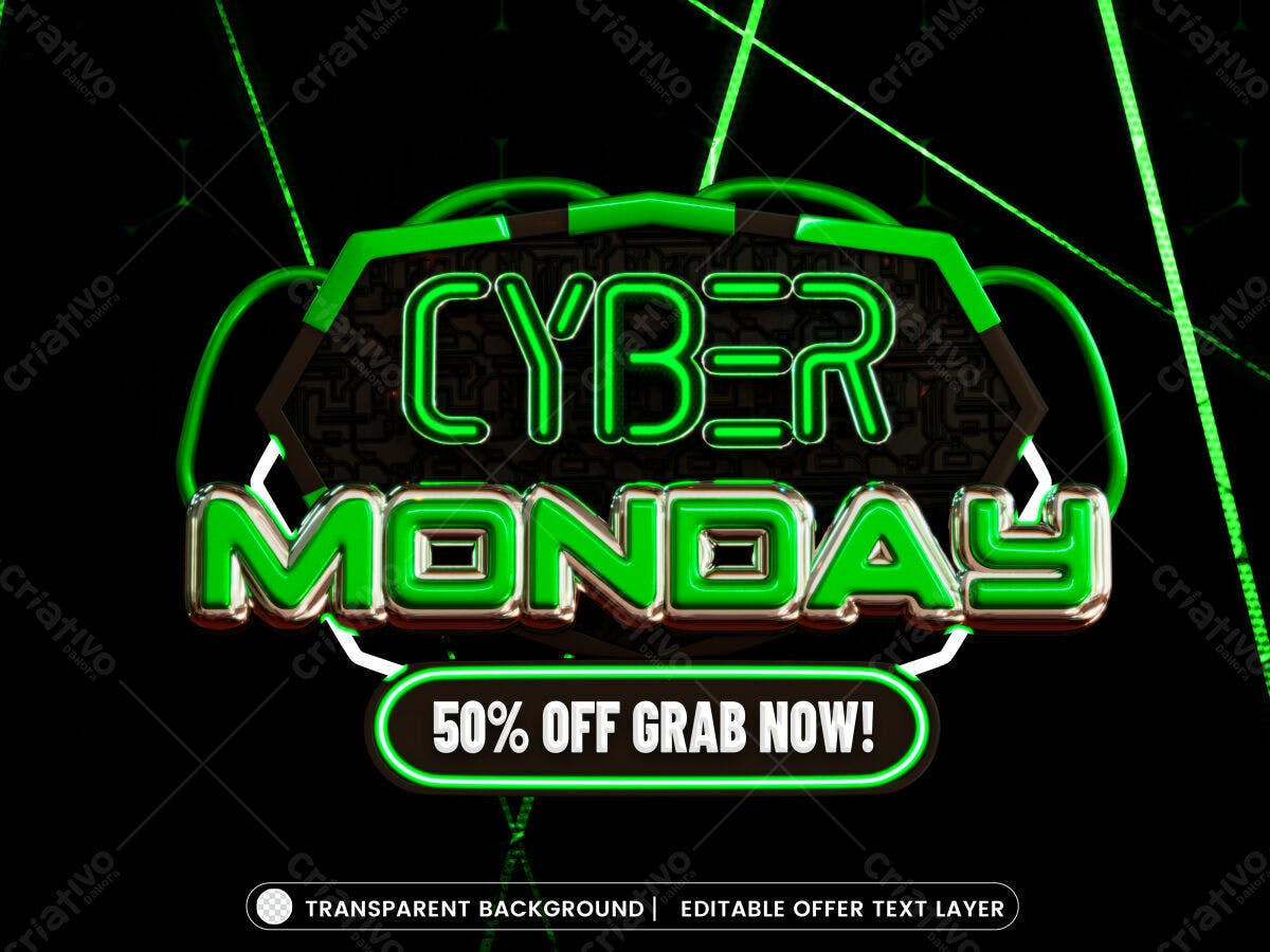 Banner Cyber Monday PSD Editável