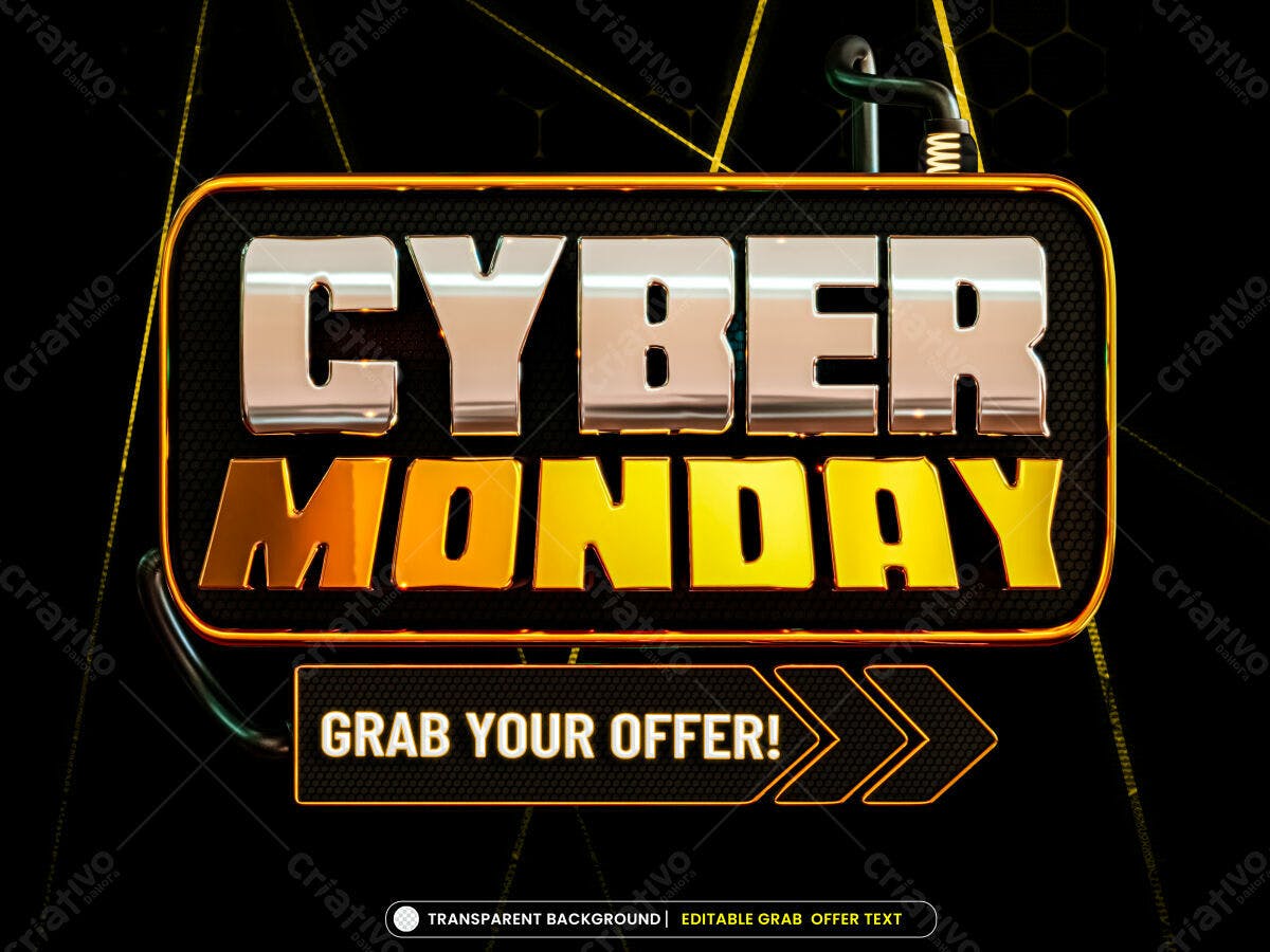 Banner Cyber Monday PSD Editável