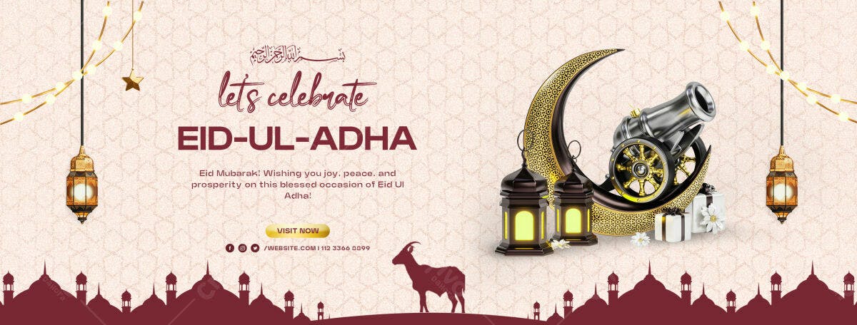 Banner Eid-ul-Adha PSD Editável