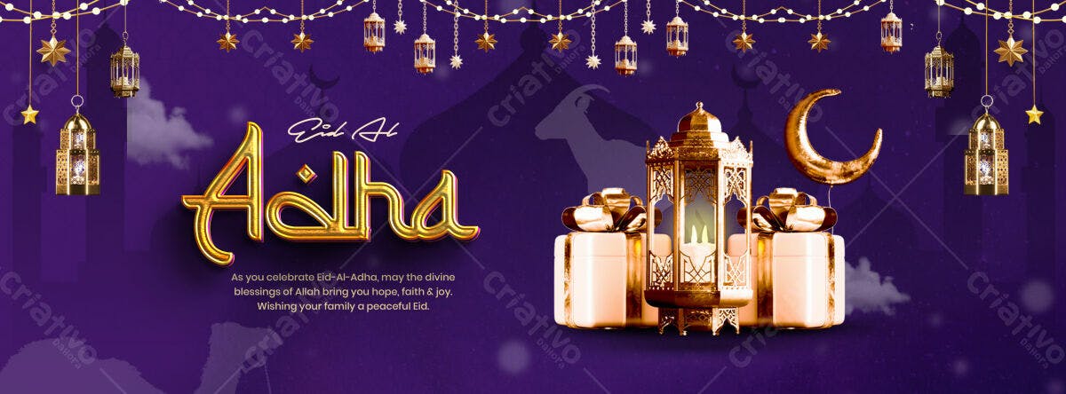 Banner Eid Al-Adha PSD Editável