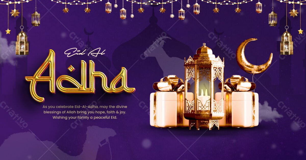 Banner Eid Al-Adha PSD Editável