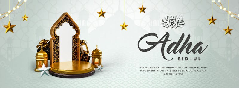 Eid ul adha celebration facebook cover design template