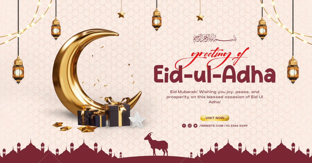 Banner Eid-ul-Adha PSD Editável