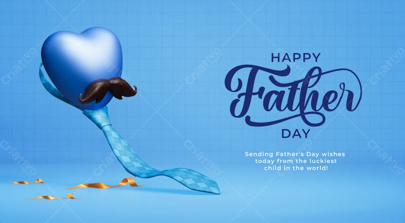 Father's day greeting banner template with dad symbols