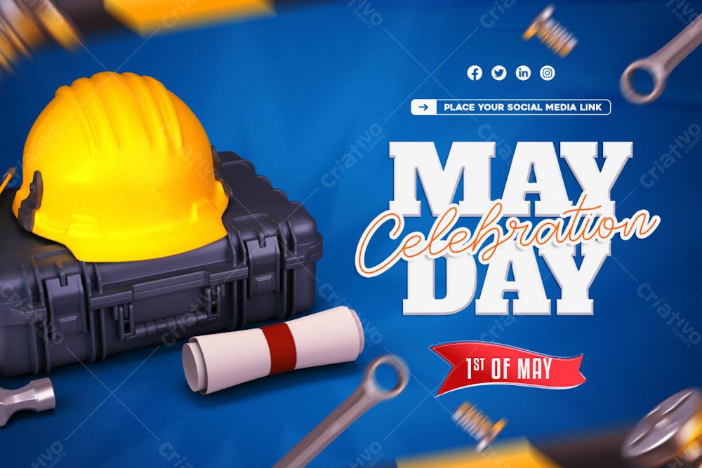 International Labour Day Social Media Banner Design Template