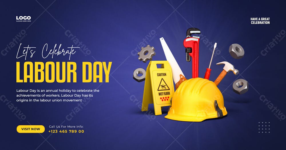 International Labour Day Social Media Banner Design Template