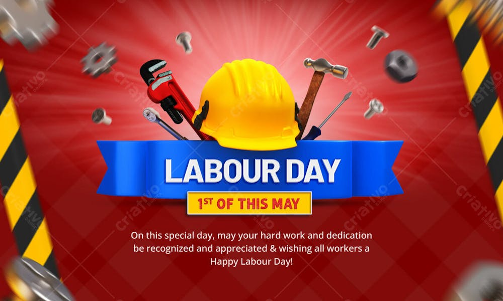 International Labour Day Social Media Banner Design Template