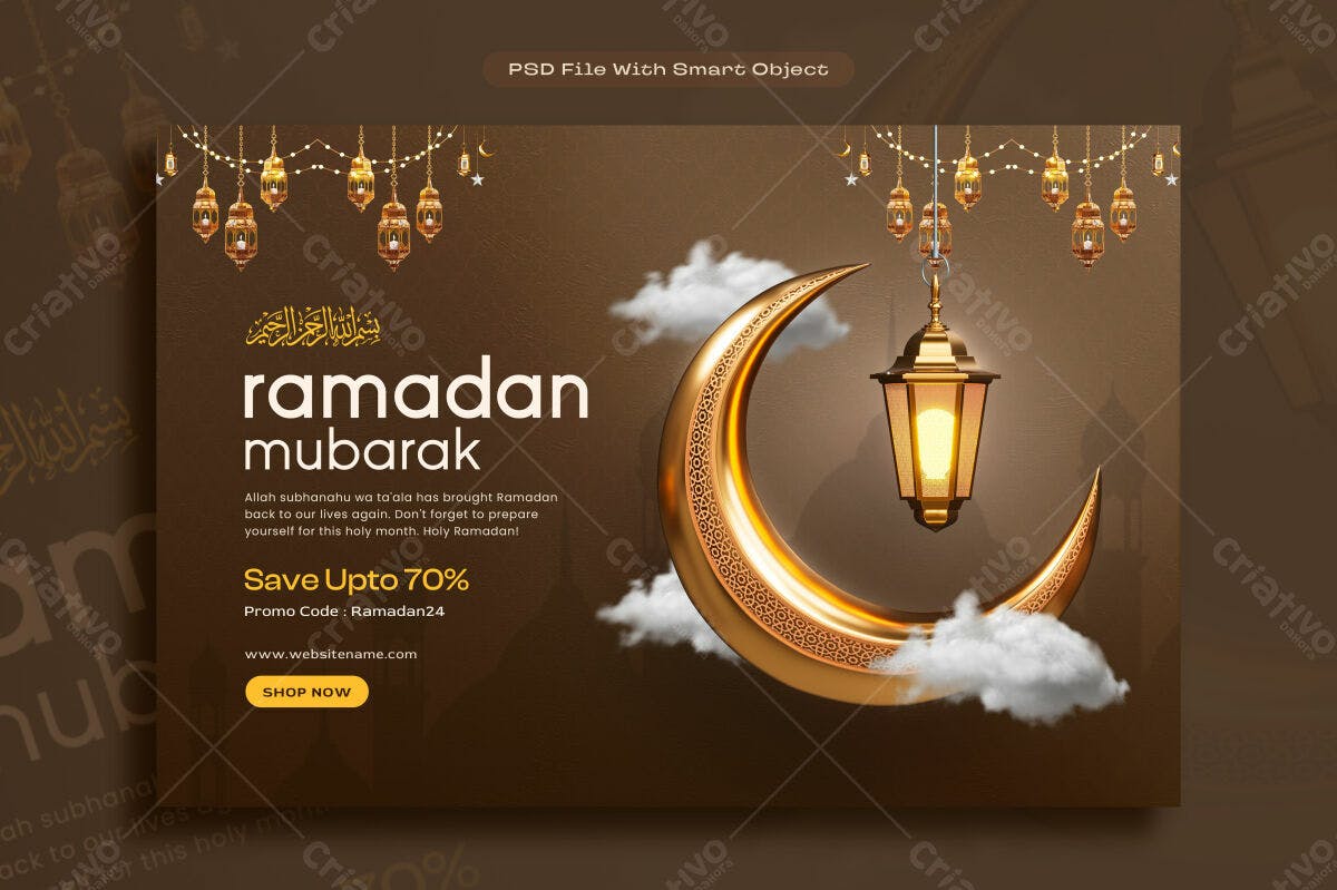 Banner Ramadã PSD Editável