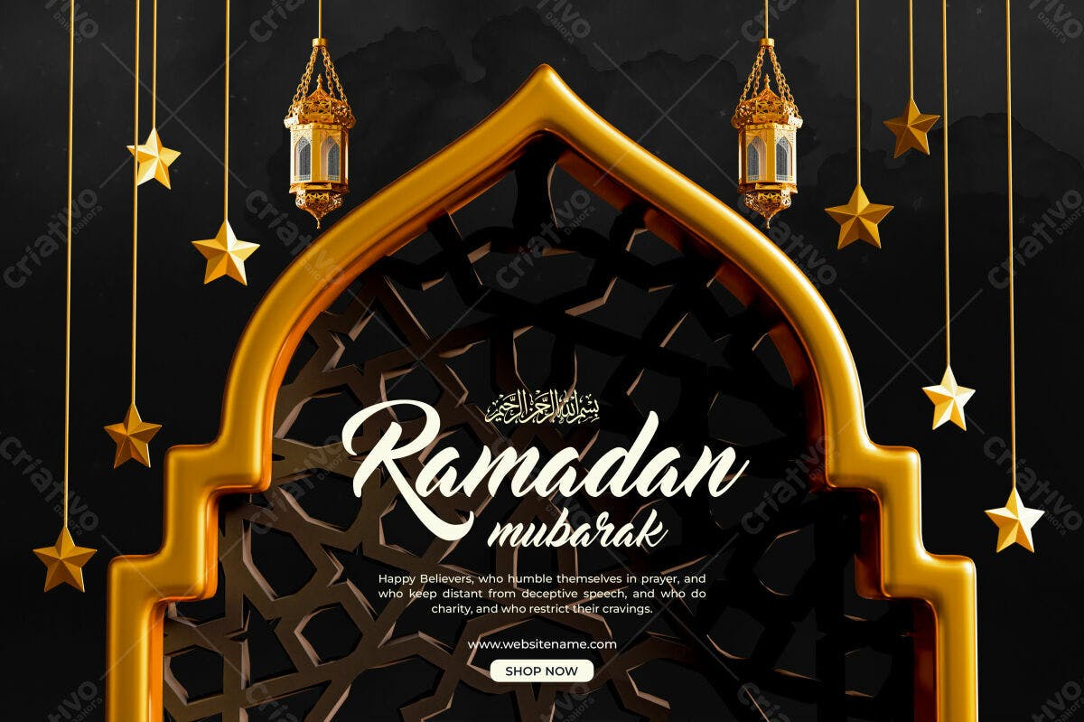 Post para o Ramadã PSD Editável