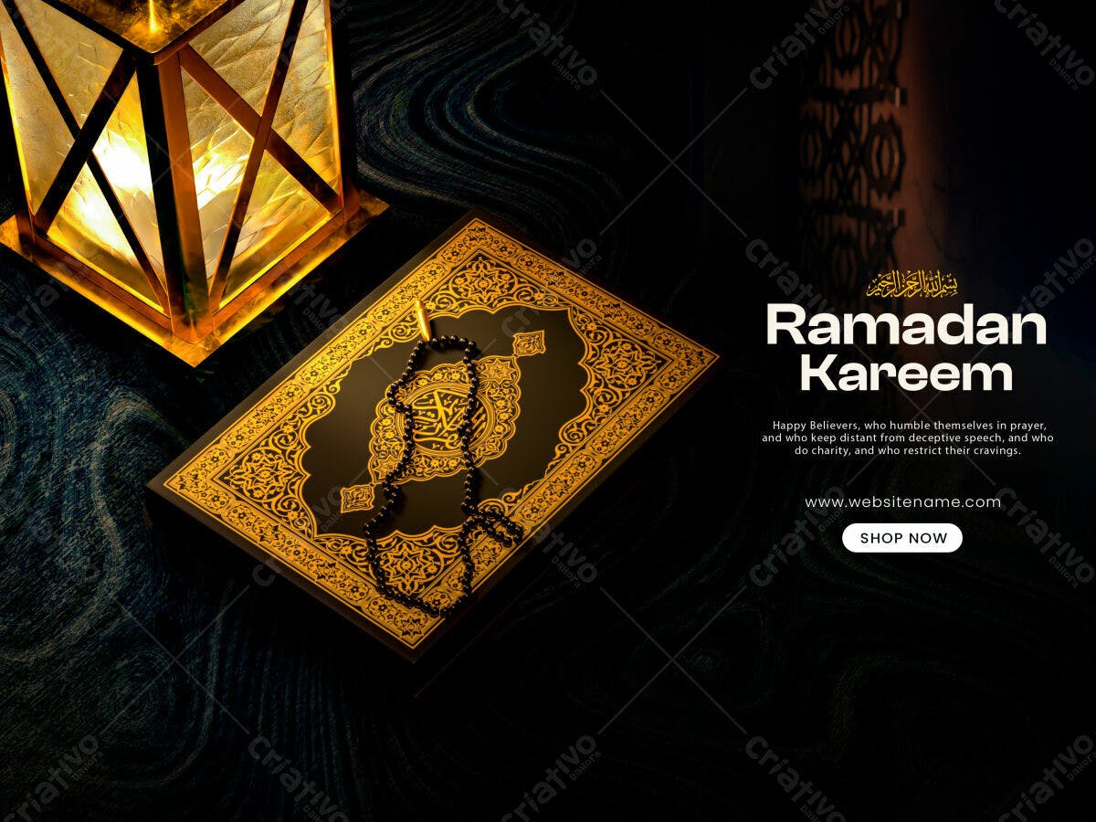 Banner Ramadã Kareem PSD Editável