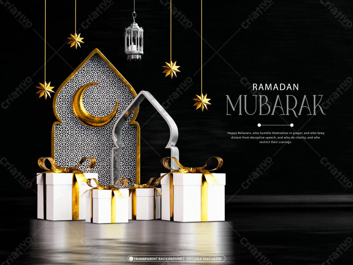 Flyer Ramadã Mubarak PSD Editável