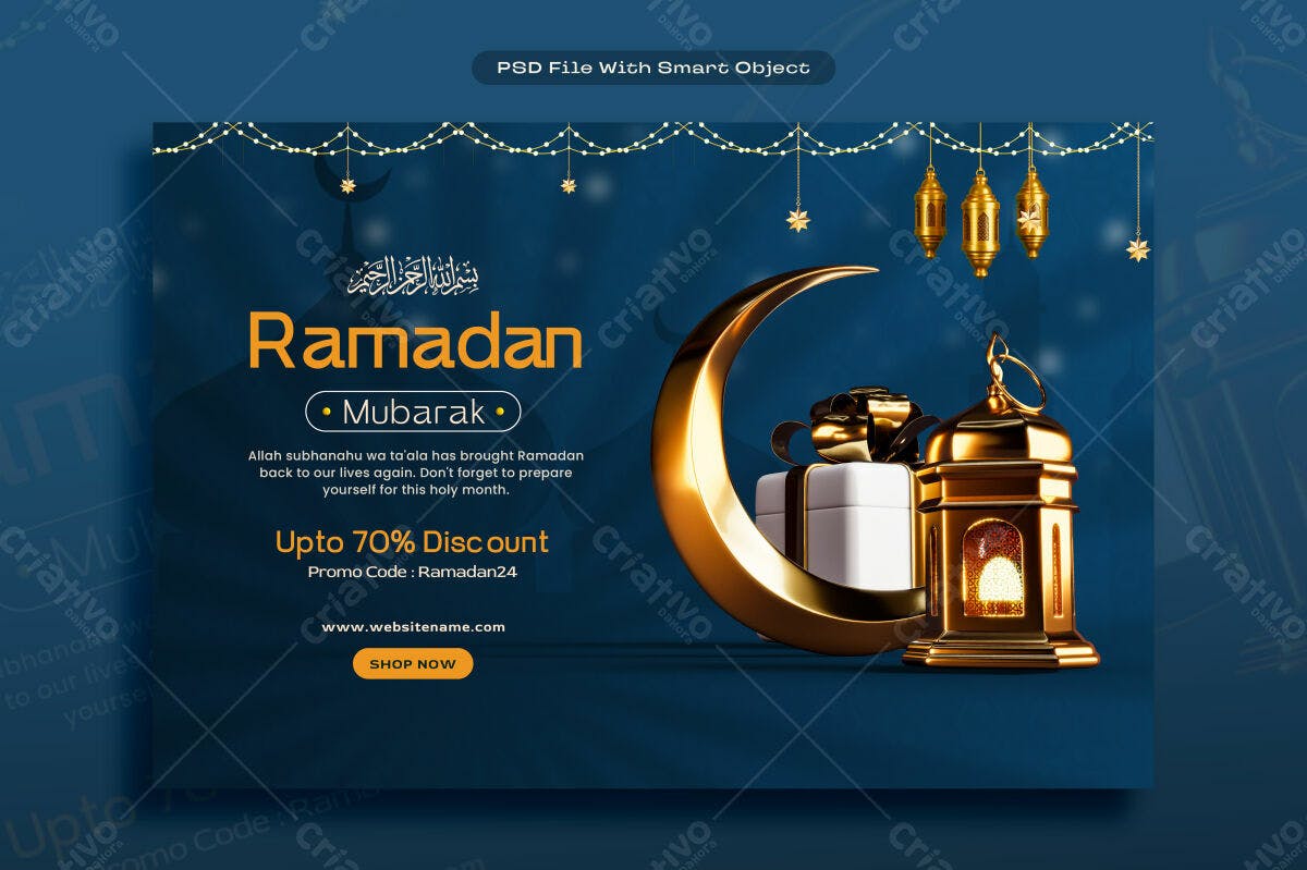 Banner Ramadan PSD Editável