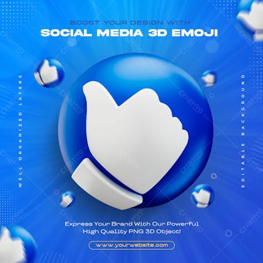 Sad emoji icon isolated 3d render illustration